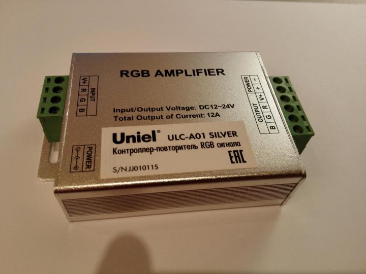 картинка Контроллер повторитель RGB сигнала ULC-A01 SILVER в интернет-магазине "ПрестижЭлектро"