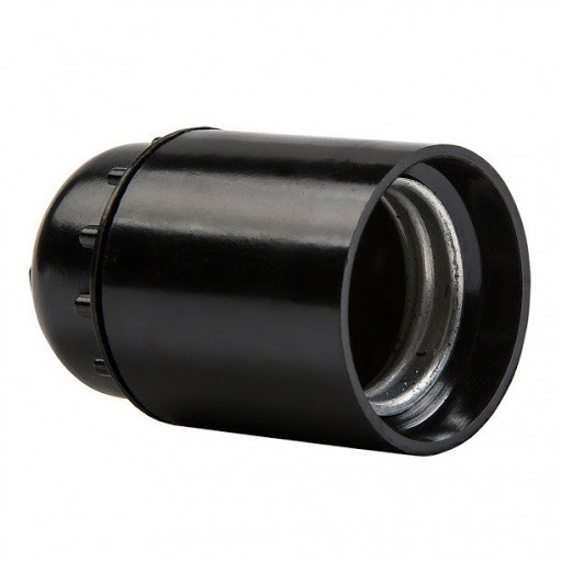 картинка Патрон Е27 карболитовый подвесной, черный в интернет-магазине "ПрестижЭлектро"